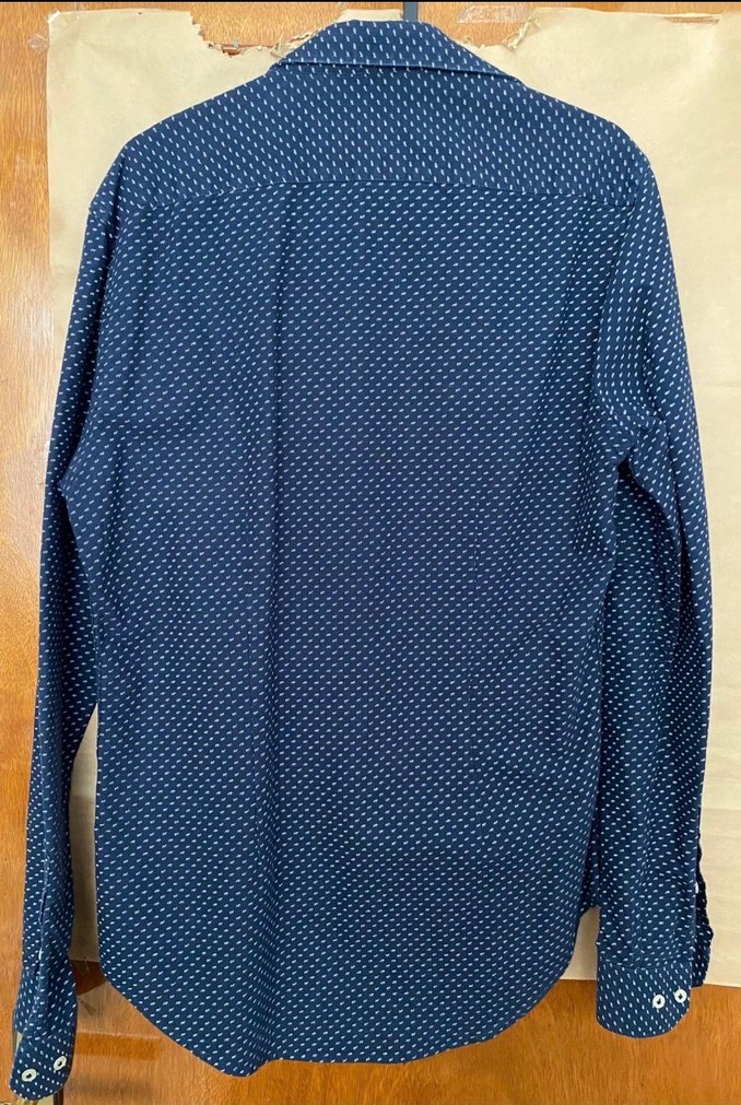 ZARA Lacivert Erkek Gömlek - Görsel 2
