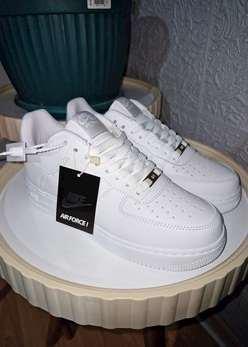 Nike Air Force 1 Beyaz Platform Erkek Spor Ayakkabi