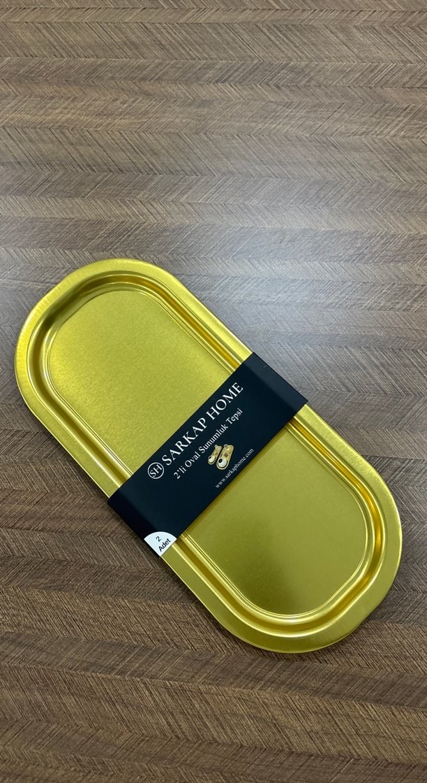 Gold sunumluk 2adet - Görsel 2