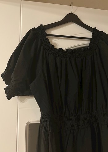 Siyah Uzun Keten Gotik Elbise - Görsel 2