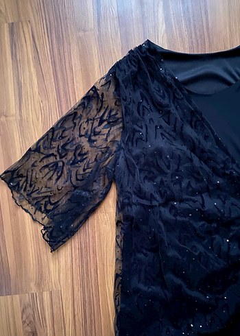 Dantel Detaylı Midi Elbise - Görsel 3