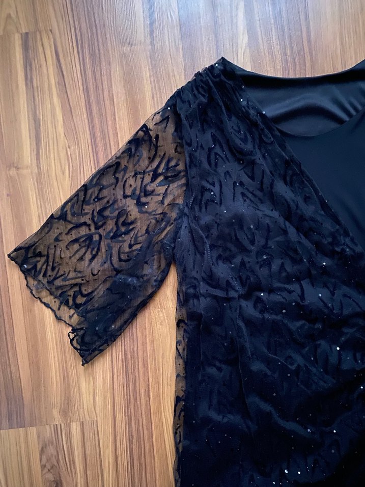 Dantel Detaylı Midi Elbise - Görsel 3