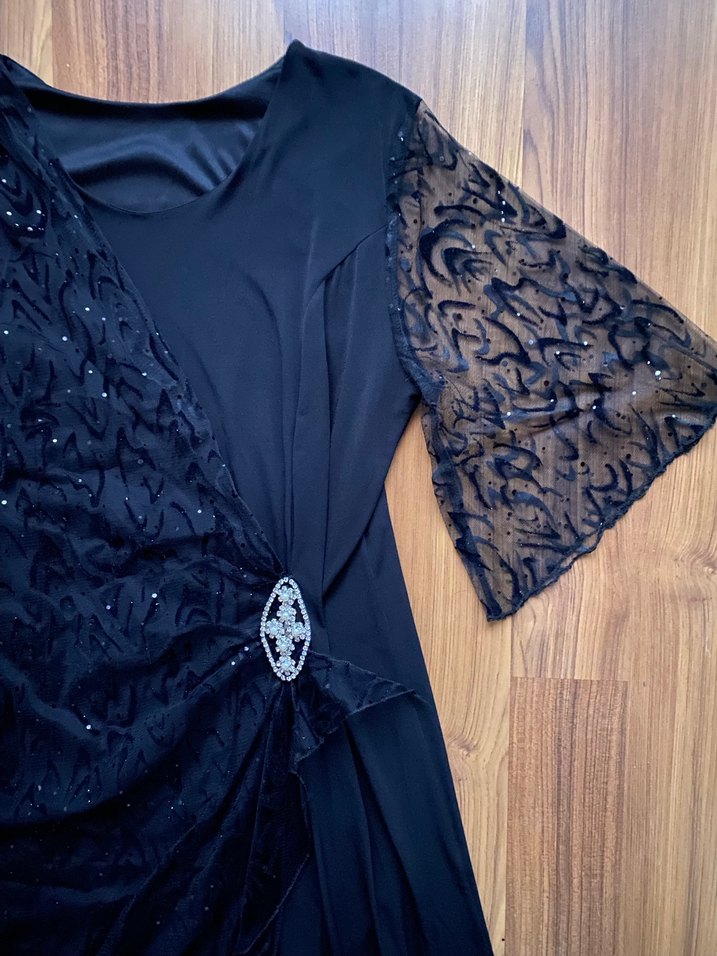 Dantel Detaylı Midi Elbise - Görsel 2