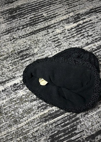 Siyah Örgü Kadın Bere - Görsel 2