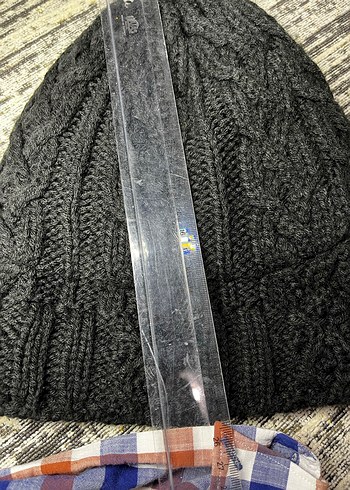 Siyah Örgü Kadın Bere - Görsel 6