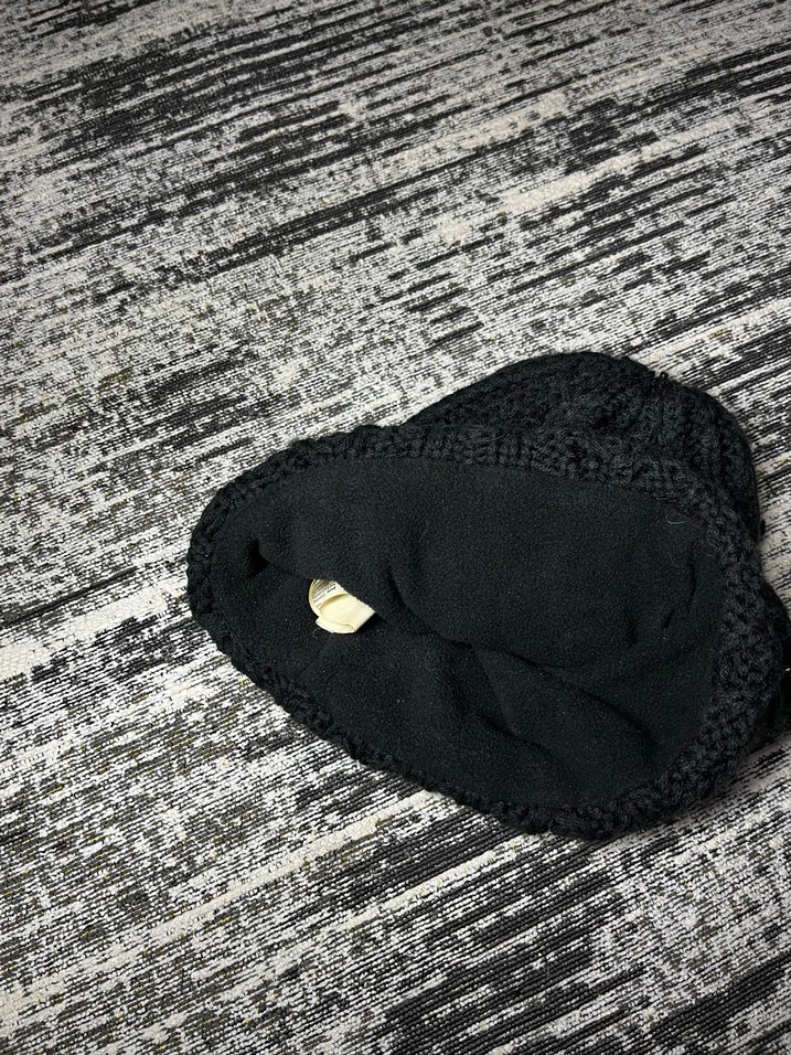 Siyah Örgü Kadın Bere - Görsel 2
