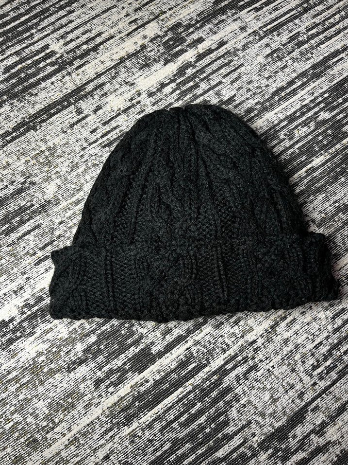 Siyah Örgü Kadın Bere - Görsel 4