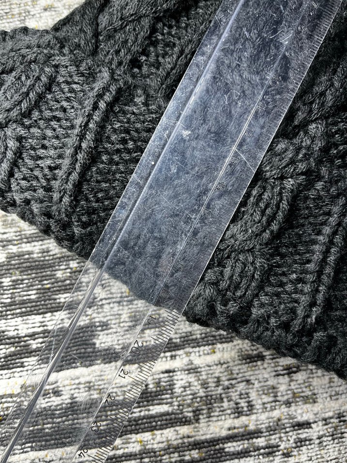 Siyah Örgü Kadın Bere - Görsel 5