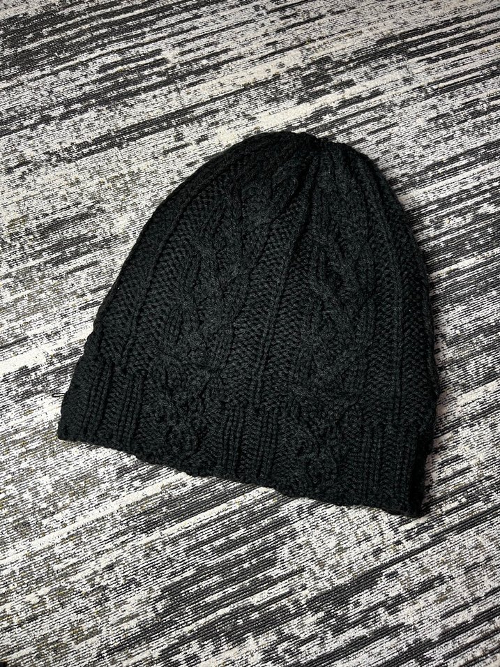 Siyah Örgü Kadın Bere - Görsel 3