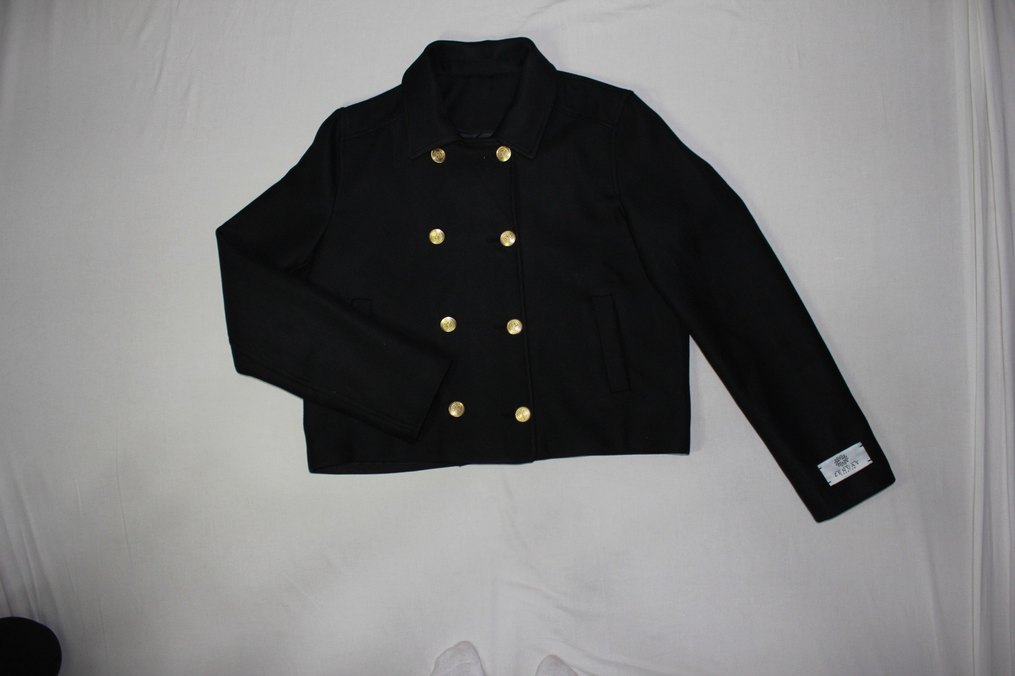 Düğmeli Siyah Özel Tasarım Kadın Ceket - Görsel 4