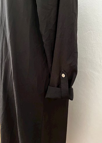 Siyah çıtçıtlı Uzun Ferace - Görsel 3