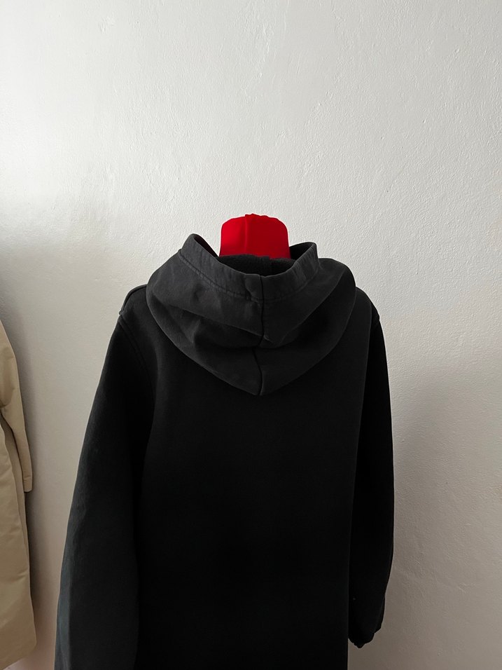 Siyah Uzun Kesim Salaş Sweatshirt - Görsel 2