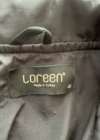 Uzun Siyah Kadın trençkot - Görsel 7