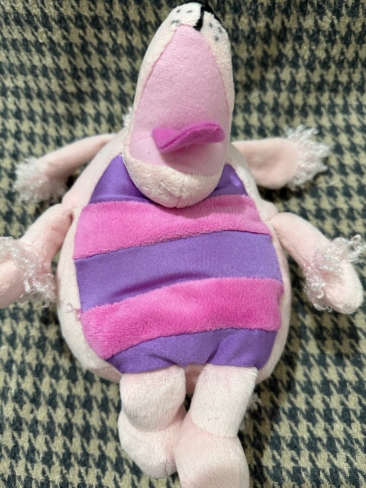 Sesli Renkli Pembe Peluş  Oyuncak - Görsel 5