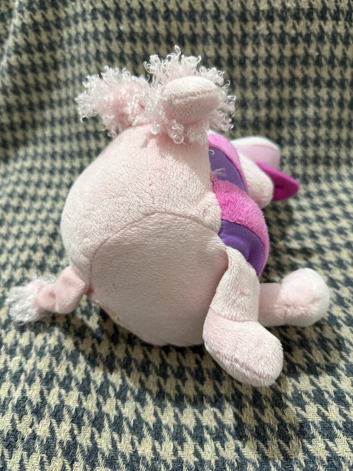 Sesli Renkli Pembe Peluş  Oyuncak - Görsel 4