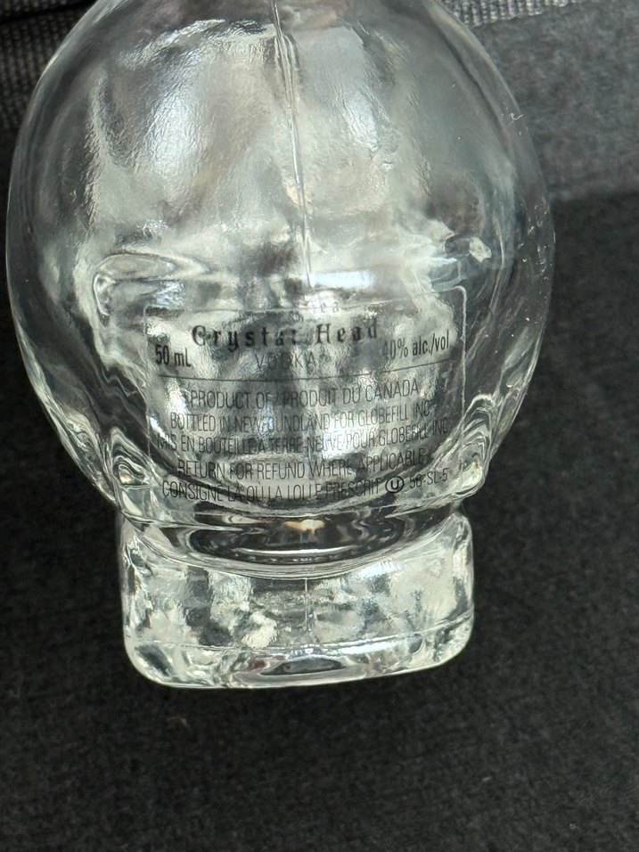 Kafatası Şekilli Cam Şişe - Görsel 3