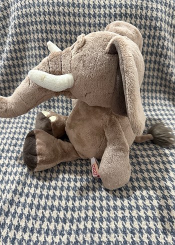 Gri Kahverengi Fil Peluş Oyuncak - Görsel 2