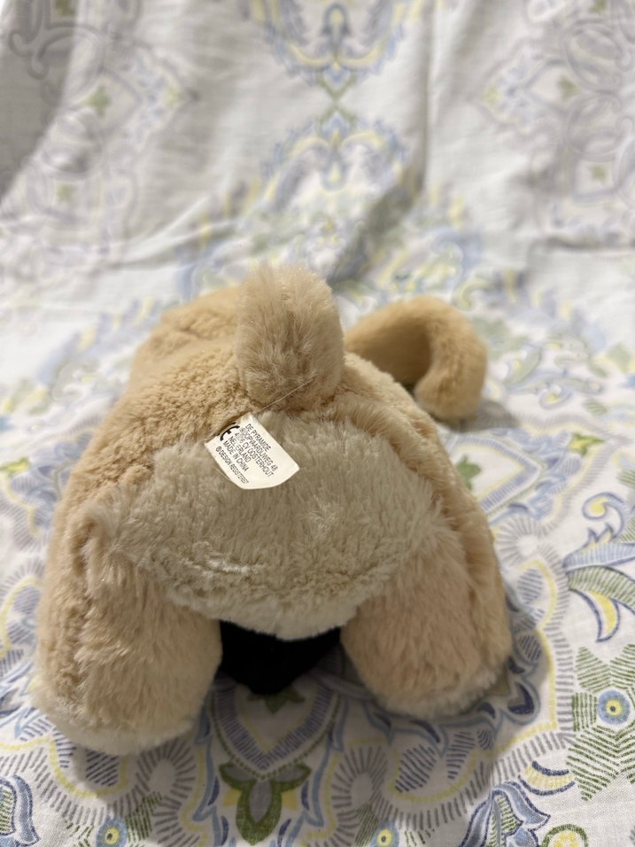 Kalp Detaylı Kahverengi Peluş Oyuncak - Görsel 5