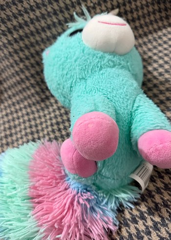 Pastel Renkli Peluş Unicorn Oyuncak - Görsel 7