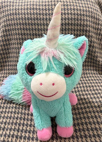 Pastel Renkli Peluş Unicorn Oyuncak - Görsel 2
