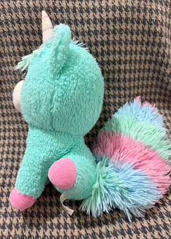 Pastel Renkli Peluş Unicorn Oyuncak - Görsel 4