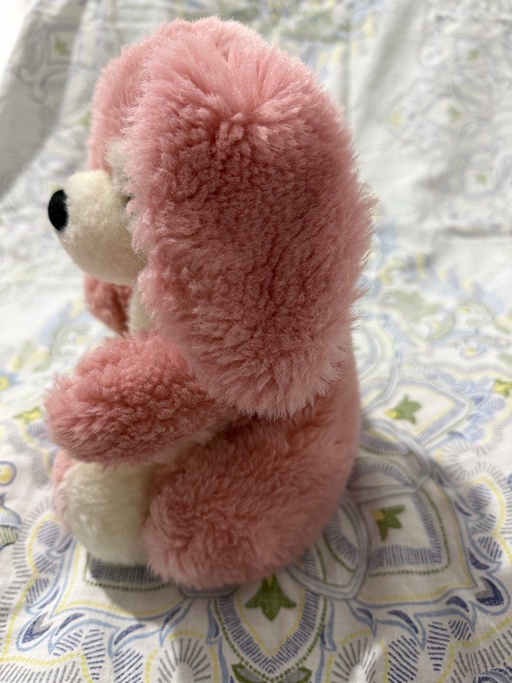 Pembe Peluş Oyuncak Köpek - Görsel 3