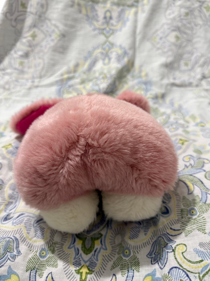 Pembe Peluş Oyuncak Köpek - Görsel 5