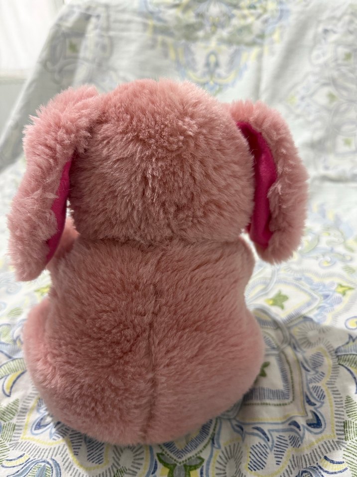 Pembe Peluş Oyuncak Köpek - Görsel 4