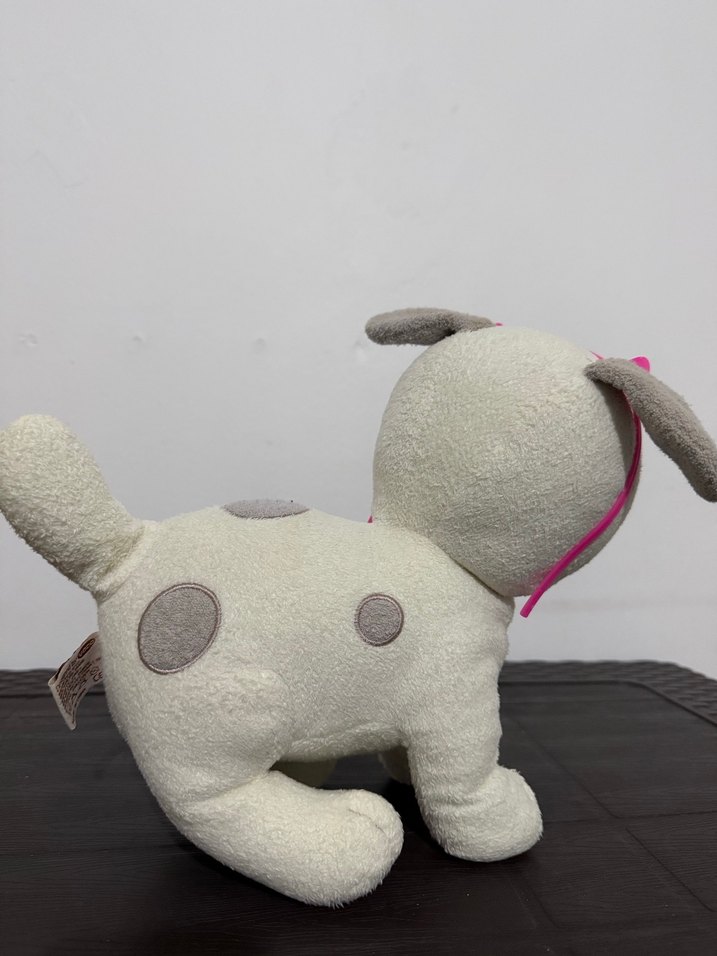 Beyaz Peluş Oyuncak Köpek - Görsel 4