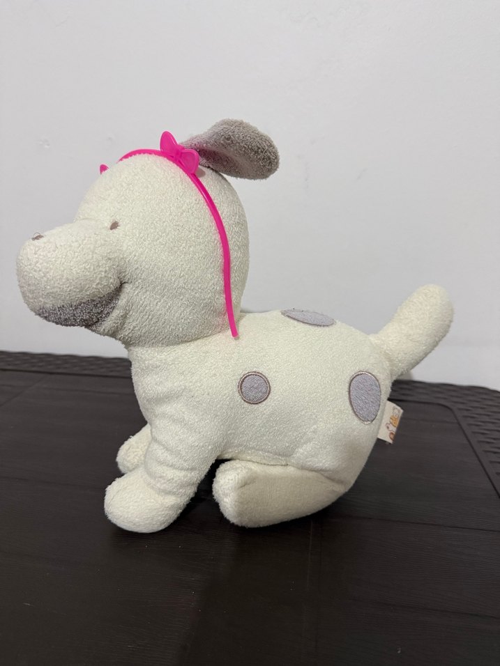 Beyaz Peluş Oyuncak Köpek - Görsel 2