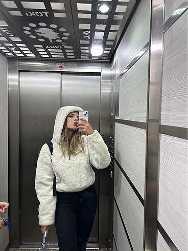 Pull and Bear Pull and bear peluş sweatshirt