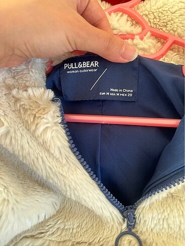 m Beden beyaz Renk Pull and bear peluş sweatshirt