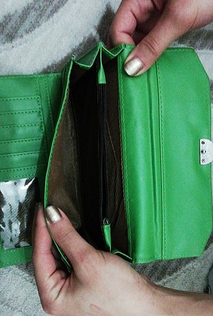 universal Beden yeşil cüzdan