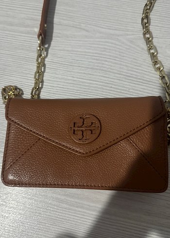 Tory Burch Zincir Detaylı Kahverengi Deri Kadın Çanta