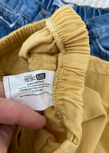 Erkek Sarı Düğmeli Bol Kesim Pantolon - Görsel 2