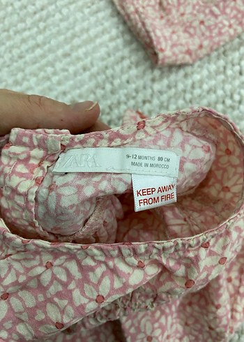 Kız Çocuk Pembe V Yaka Kısa Kollu Gömlek - Görsel 3