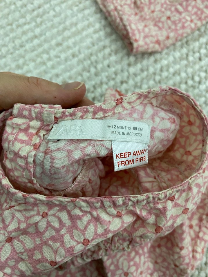 Kız Çocuk Pembe V Yaka Kısa Kollu Gömlek - Görsel 3