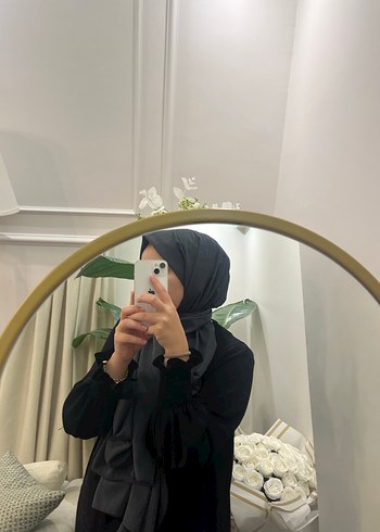 Şeffaf Detaylı antrasit şal - Görsel 2