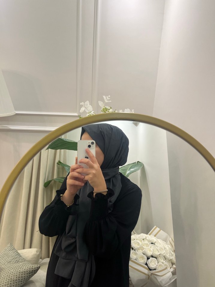 Şeffaf Detaylı antrasit şal - Görsel 2