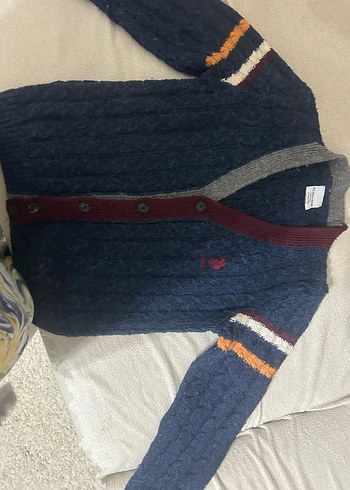 Polo 5-6 yaş erkek  Örgü Hırka - Görsel 3