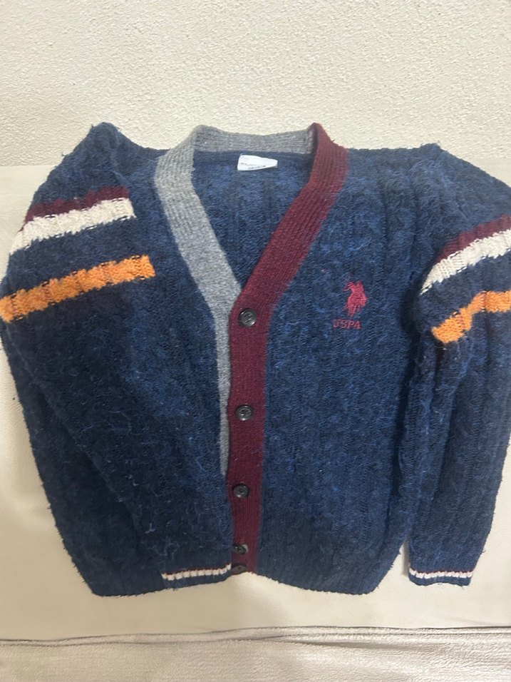 Polo 5-6 yaş erkek  Örgü Hırka - Görsel 2