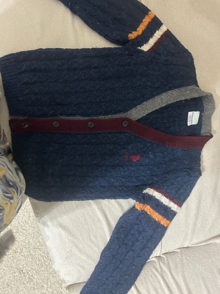 Polo 5-6 yaş erkek  Örgü Hırka - Görsel 3