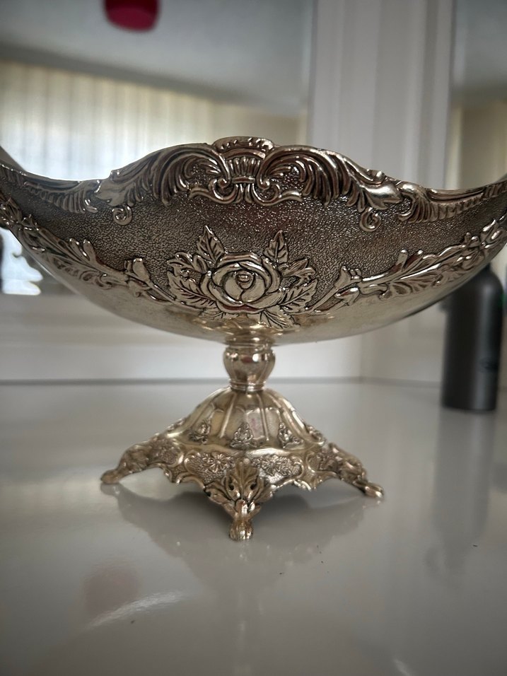 Gümüş çikolata lokum şeker kasesi - Görsel 3