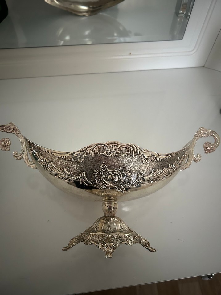 Gümüş çikolata lokum şeker kasesi - Görsel 4