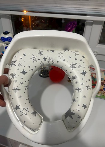 Yıldız Desenli Beyaz Bebek Yükseltici - Görsel 2