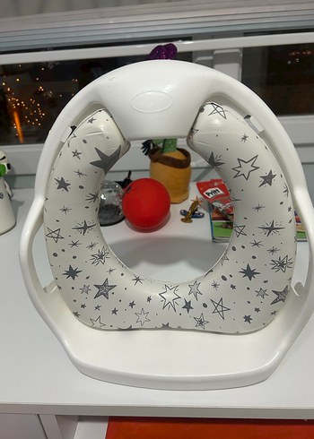 Yıldız Desenli Beyaz Bebek Yükseltici - Görsel 5