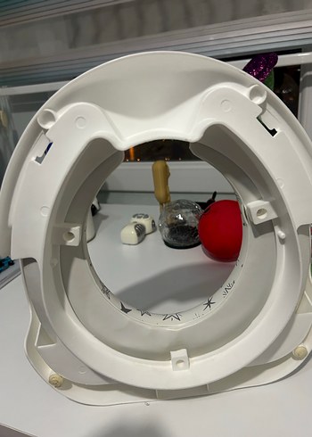 Yıldız Desenli Beyaz Bebek Yükseltici - Görsel 4