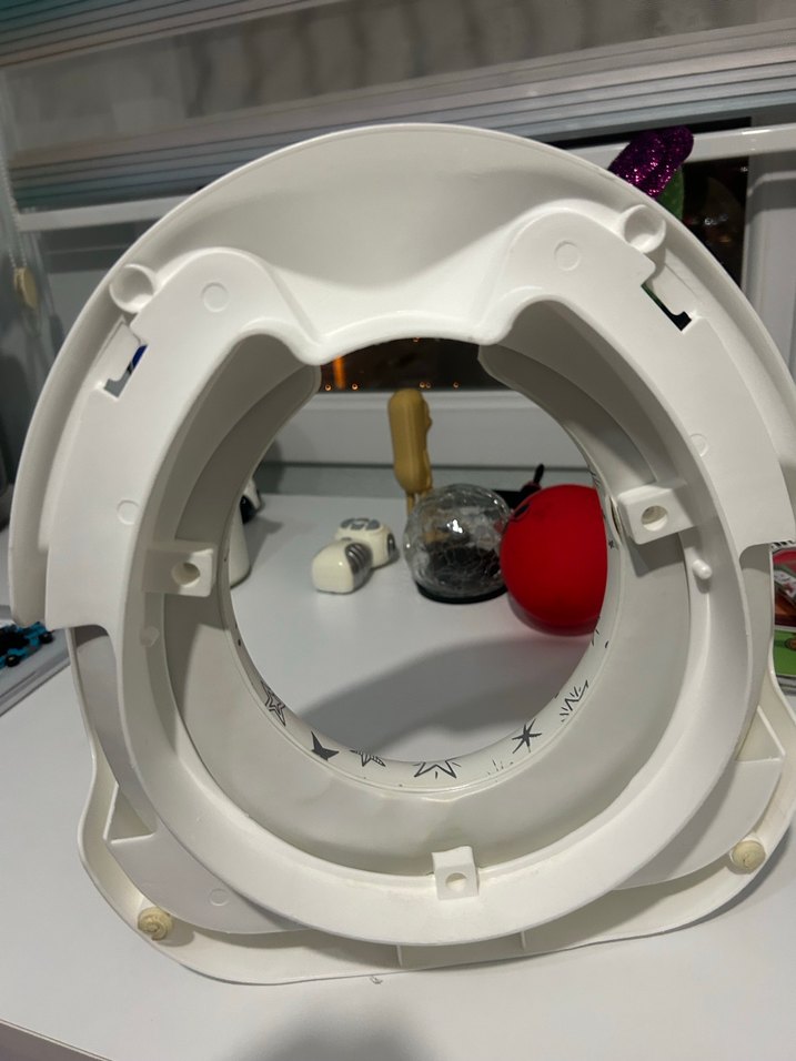 Yıldız Desenli Beyaz Bebek Yükseltici - Görsel 4