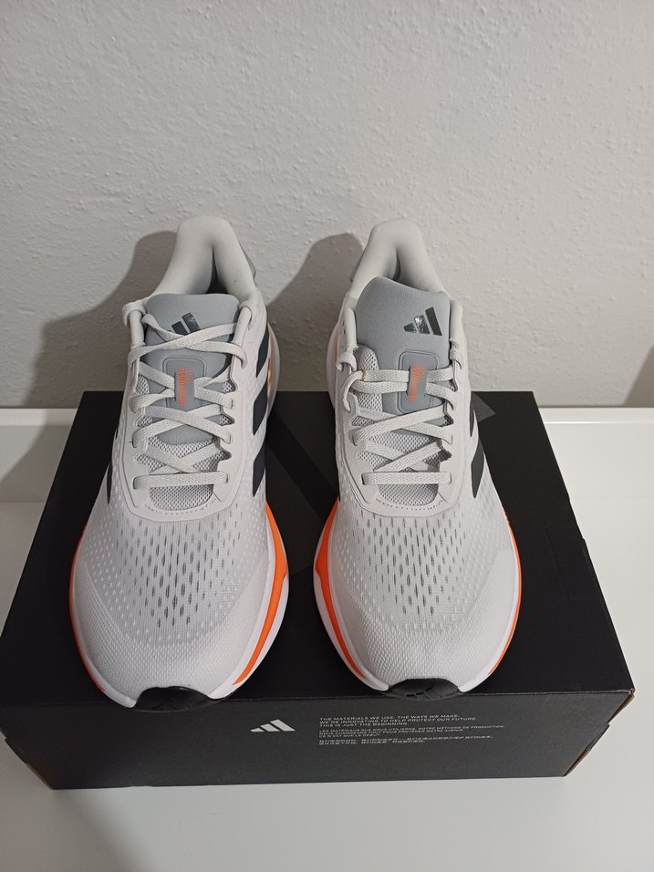 Adidas Erkek Gri Beyaz Koşu Ayakkabısı - Görsel 2