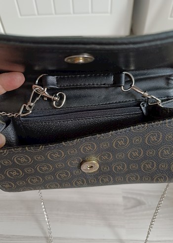 Zincir Detaylı Siyah Kadın Çanta - Görsel 2